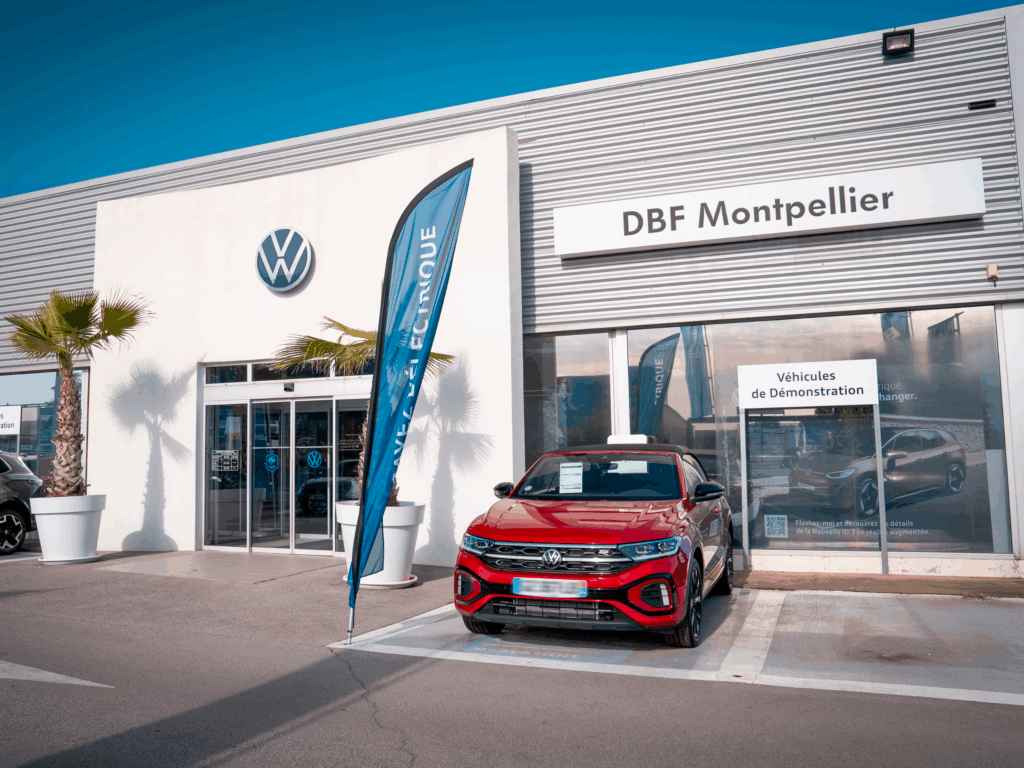 Devanture concession Volkswagen Le-Cres-Montpellier